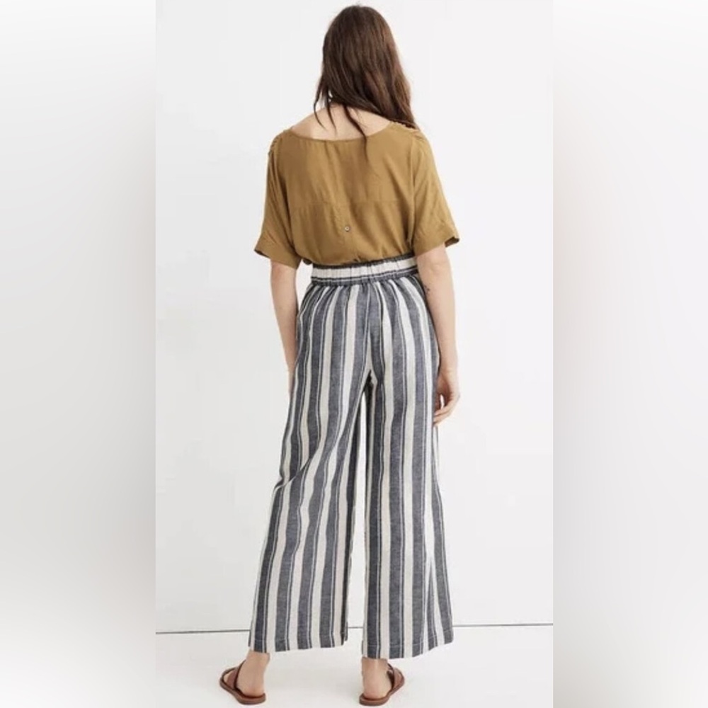 Madewell Huston Linen Wide Leg Pull On Crop Pants Size XXS - Picture 11 of 11